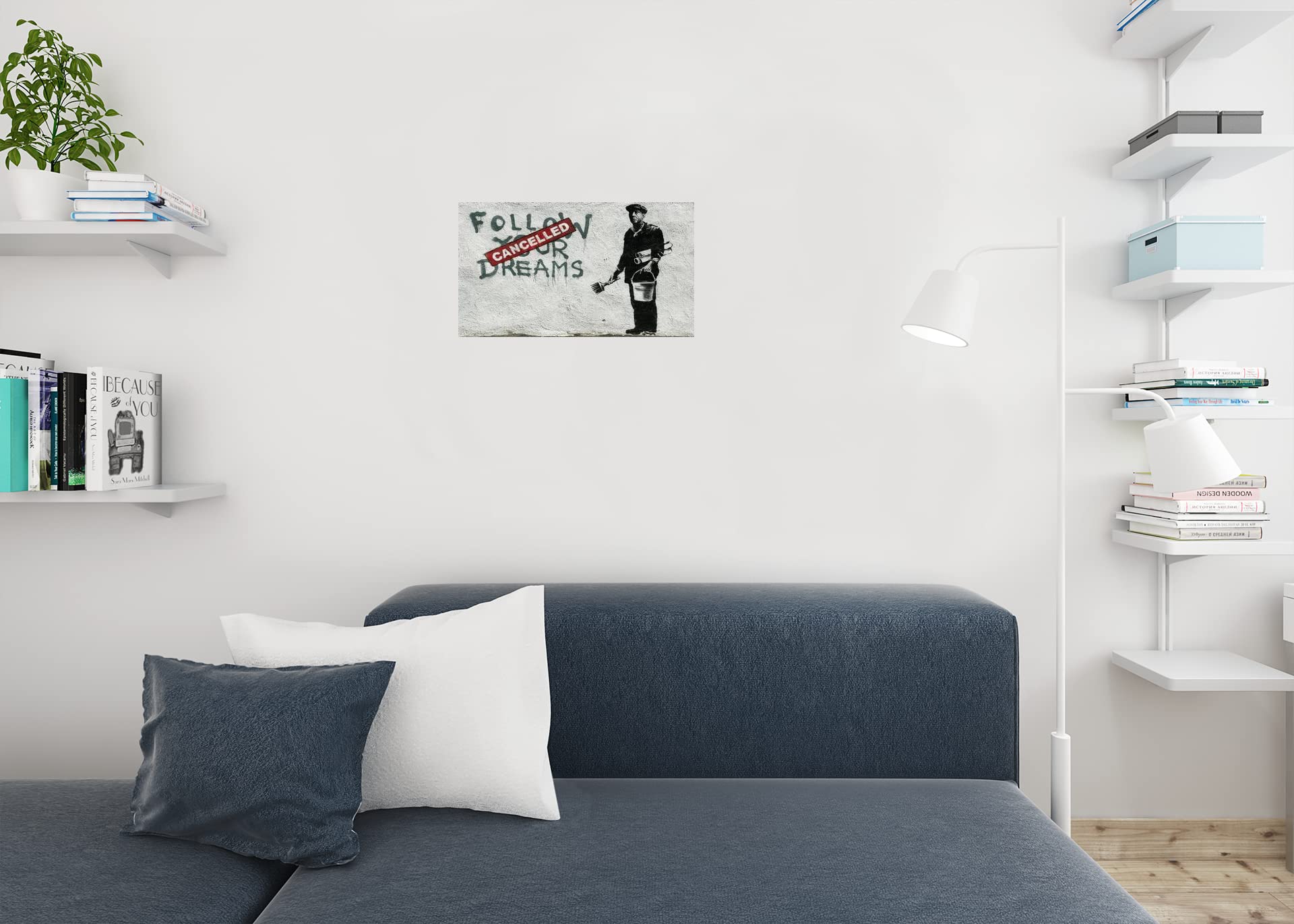 額装品/Follow Your Dreams/バンクシー/ポスター Amazon.com: Banksy Follow Your Dreams Cancelled Banksy Print